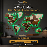 Load image into Gallery viewer, 3D Wooden World Map Multicolor