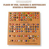 Load image into Gallery viewer, Set of Flags Push Pins for Wall Map