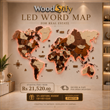Load image into Gallery viewer, 3D Wooden World Map Multicolor