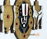 Load image into Gallery viewer, Balaji (Lord Venkateshwara) 3D Wood Art, Balaji Wall 3D Painting, Balaji Wall Art, Balaji Venkateshwara Pooja room Decor