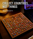 Load image into Gallery viewer, 3D LED Wooden World Map - Blue &amp; Brown