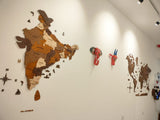 Load image into Gallery viewer, 3D Wooden India Map-Multicolour