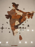 Load image into Gallery viewer, 3D Wooden India Map-Multicolour