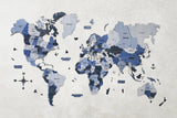 Load image into Gallery viewer, Wooden map wall decor with 3D layered design for modern home interiors